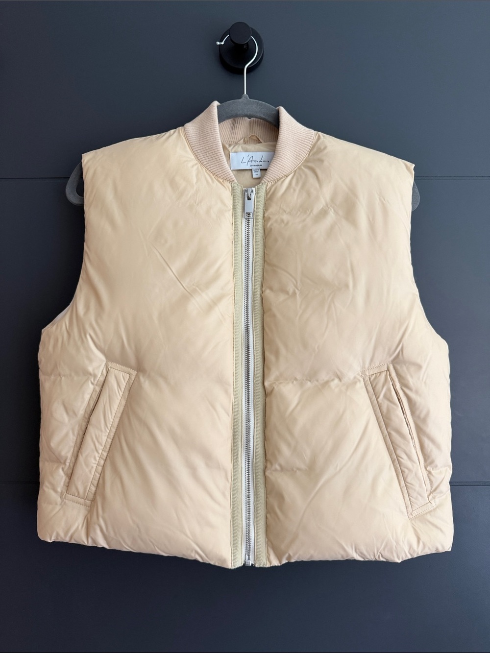 L'Academie Beige Puffer Vest